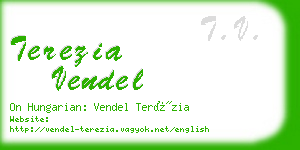 terezia vendel business card